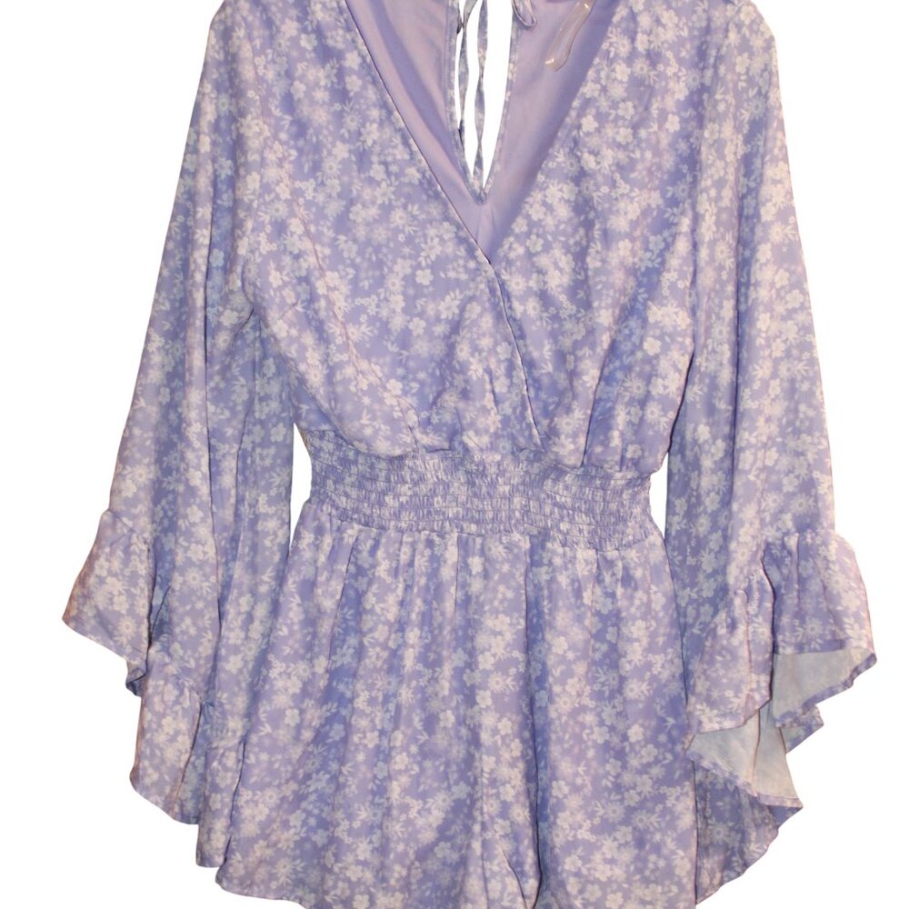Pink Lily Romper Size Medium - Picture 3 of 4